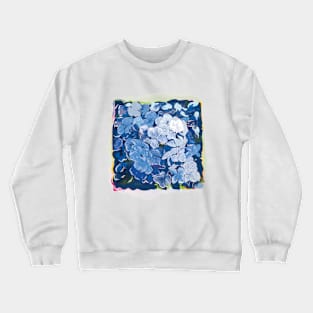 Blue hydrangea flowers. Crewneck Sweatshirt